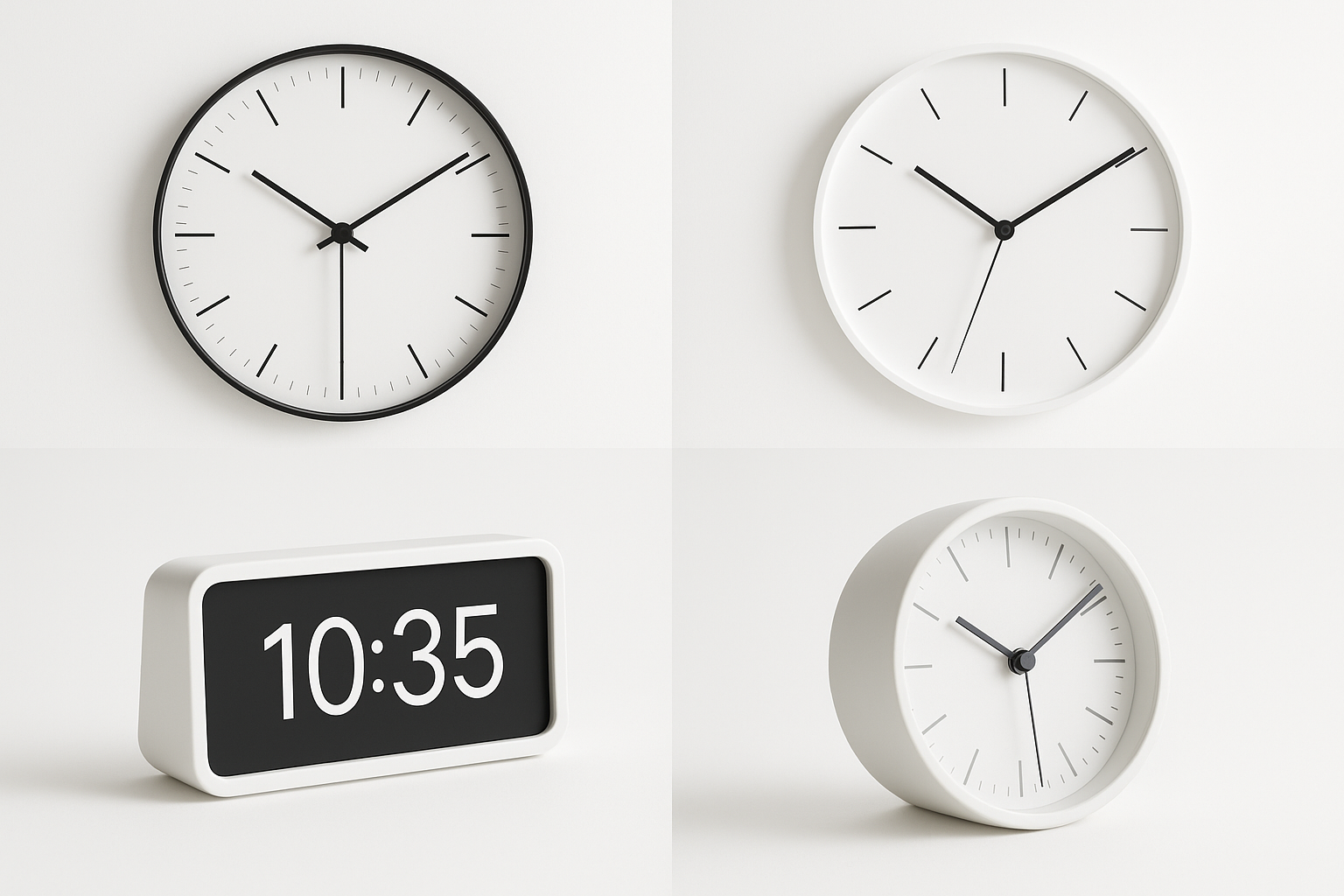  Minimalist Clocks